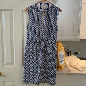 Tory Burch half-zip pattern dress